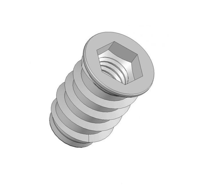 Wood pin. M8x15mm - Zn