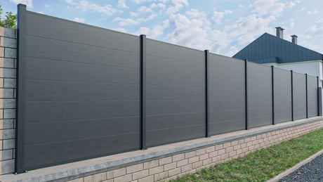 Panneau de clôture WPC BIANKA 166x20x1830mm, gris