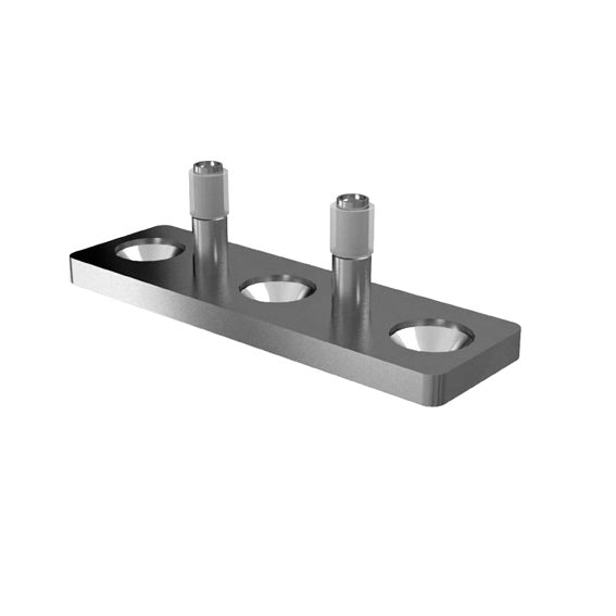 A wheel attached to a pole, used for wooden doors.