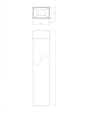 Jokel column ZnPVC RAL 6005 40x60x1600mm