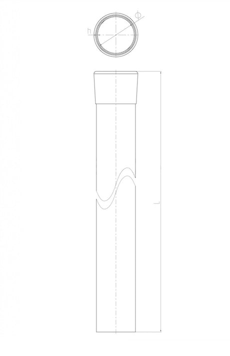 Column ZnPVC RAL 6005 D48mm, 2000x1,5mm
