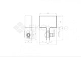 Halteclip (einseitig) für Pfosten ZnPVC RAL 7016 A