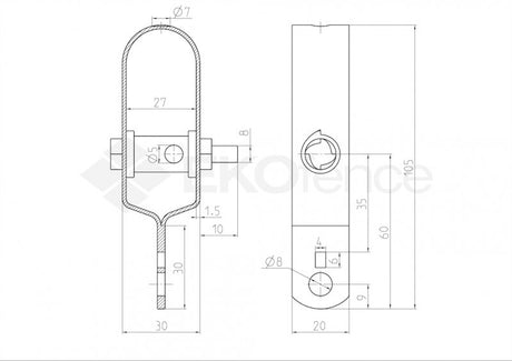 Spanner ZnPVC RAL 6005 PVC