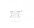 WPC solid base prism antracit 40x25x4000mm