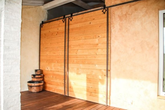 sliding barn door hardware - "Rhombus"